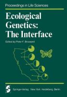 Ecological genetics : the interface /