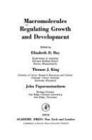 Macromolecules regulating growth and development /
