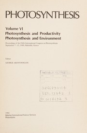 Photosynthesis : proceedings of the Fifth International Congress on Photosynthesis, September 7-13, 1980, Halkidiki, Greece /