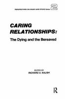 Caring relationships : the dying and the bereaved /