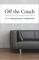Off the couch contemporary psychoanalytic approaches /