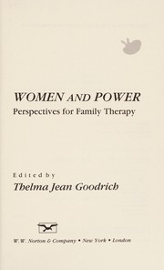 Women and power : perspectives for family therapy /