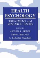 Health psychology : treatment and research issues /