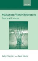 Managing water resources past and present /