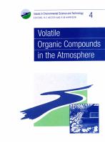 Volatile organic compounds in the atmosphere /