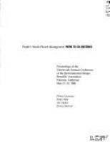 People's needs/planet management, paths to co- existence : proceedings of the nineteenth annual conference of the Environmental Design Research Association, Pomona, California, May 11-15, 1988 /