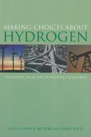 Making choices about hydrogen : transport issues for developing countries /