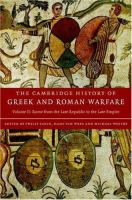 The Cambridge history of Greek and Roman warfare /