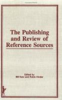 The Publishing and review of reference sources /