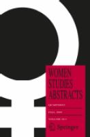 Women studies abstracts.