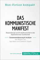 Das Kommunistische Manifest. Zusammenfassung and Analyse des Werkes Von Karl Marx und Friedrich Engels: Klassenkampf und Produktionsmittel in der Kapitalistischen Gesellschaft