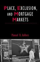 Place, Exclusion and Mortgage Markets.