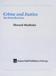 Crime and justice : an introduction /