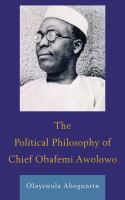 The political philosophy of Chief Obafemi Awolowo