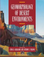 Geomorphology of Desert Environments.