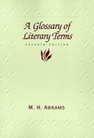 A glossary of literary terms /