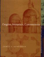Origins, imitation, conventions : representation in the visual arts /