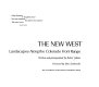 The new West : landscapes along the Colorado Front Range /