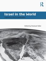 Israel in the World : Legitimacy and Exceptionalism.