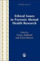 Ethical Issues in Forensic Mental Health Research.