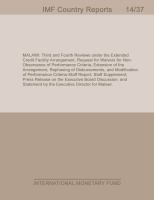 Malawi : Third and Fourth Reviews Under the Extended Credit Facility Arrangement, Request for Waivers for Non-observance of Performance Criteria, Extension of the Arrangement, Rephasing of Disbursements, and Modification of Performance Criteria-Staff.