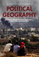 The Wiley Blackwell Companion to Political Geography.