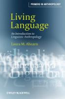 Living Language : An Introduction to Linguistic Anthropology.
