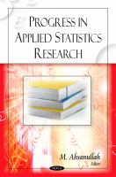 Progress in Applied Statistics Research.