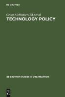 Technology Policy : Towards an Integration of Social and Ecological Concerns.