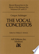 The vocal concertos /