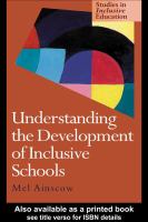 Understanding the development of inclusive schools