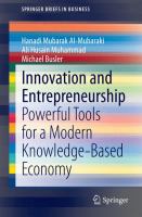 Innovation and Entrepreneurship Powerful Tools for a Modern Knowledge-Based Economy /