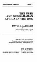 The USSR and sub-Saharan Africa in the 1980's /