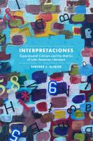 Interpretaciones : experimental criticism and the metrics of Latin American literature /