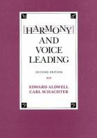 Harmony and voice leading /