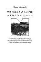 World alone = Mundo a solas /