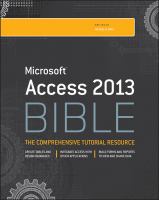 Access 2013 bible