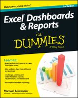 Excel dashboards & reports for dummies