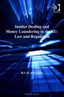 Insider dealing and money laundering in the EU law and regulation /