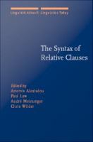 Syntax of Relative Clauses.