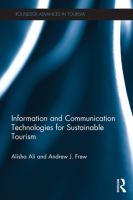 Information and Communication Technologies for Sustainable Tourism.