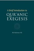 A brief introduction to Qur'anic exegesis /