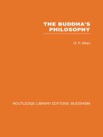 The Buddha's Philosophy : Selections from the Pali Canon and an Introductory Essay.