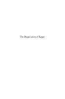 The despoliation of Egypt in pre-rabbinic, rabbinic and patristic traditions