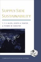 Supply-Side Sustainability.