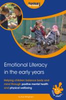 Emotional Literacy in the Early Years : Helping Children Balance Body and Mind.