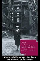 Urban Planning and the British New Right.