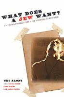 What does a Jew want? on binationalism and other specters /