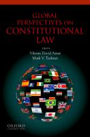 Global Perspectives on Constitutional Law.