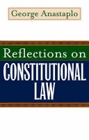 Reflections on constitutional law /